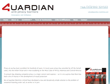 Tablet Screenshot of guardian-maritime.com